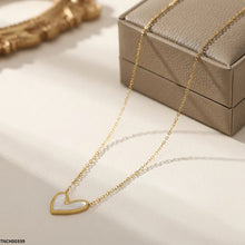 TNCH00339 ALQ  Stainless Steel Heart Necklace - TNCH