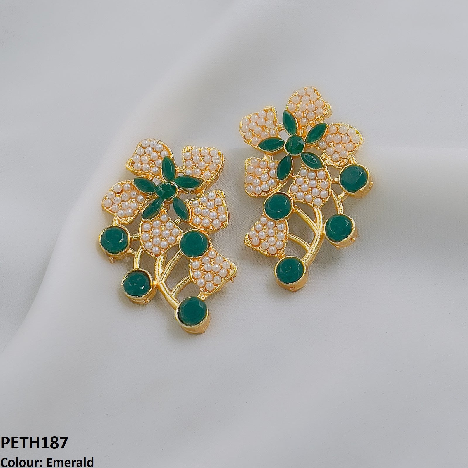PETH187 MZM Round Flower Tops Pair - PETH