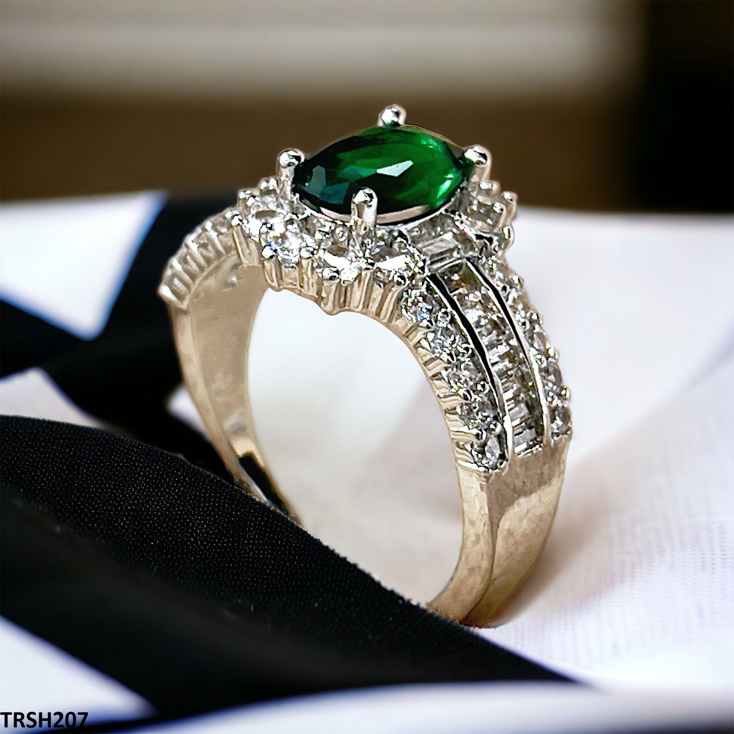 TRSH207 GWH Green Step Adjustable Ring - TRSH