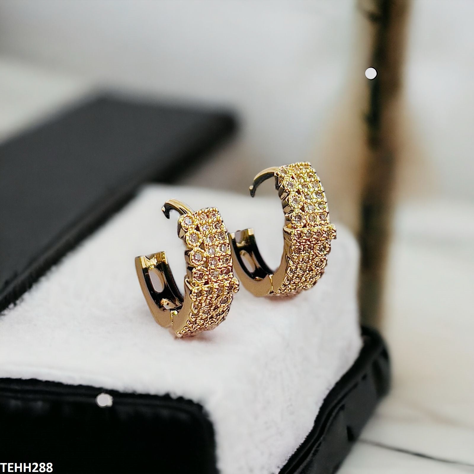 TEHH288 WKO Round Ear Hoops Pair - TEHH