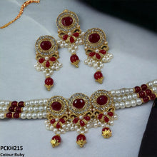 PCKH215 SDQ Oval/Pearl Drop Choker Set - PCKH