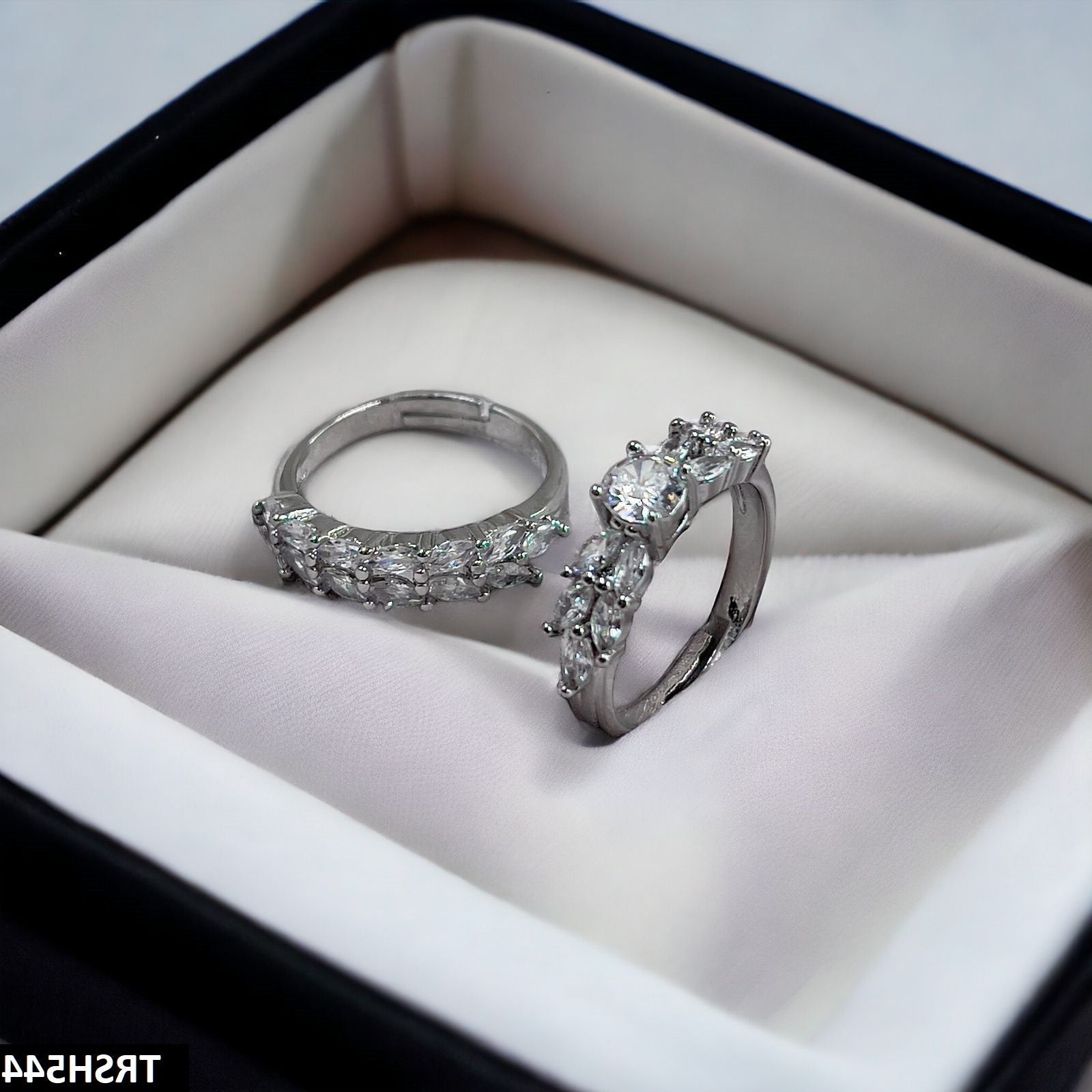 TRSH544 CLJ 1 Pair of Marquise Ring Adjustable - TRSH
