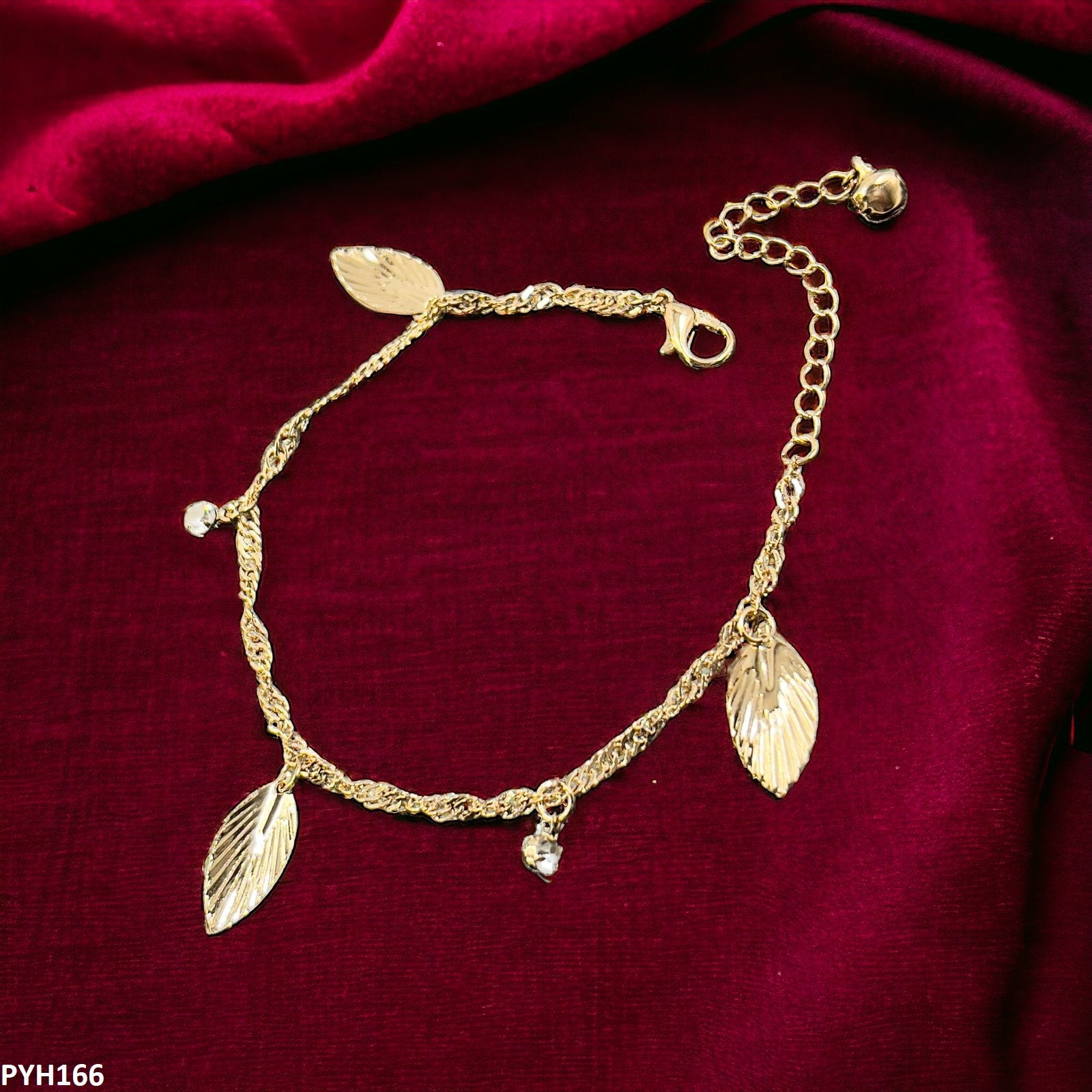 PYH166 XHF Leaf Anklet Single- PYH