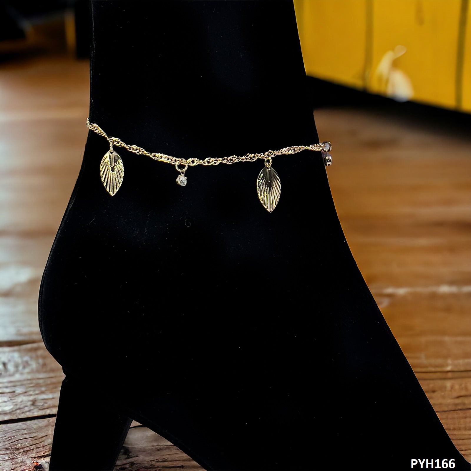 PYH166 XHF Leaf Anklet Single- PYH