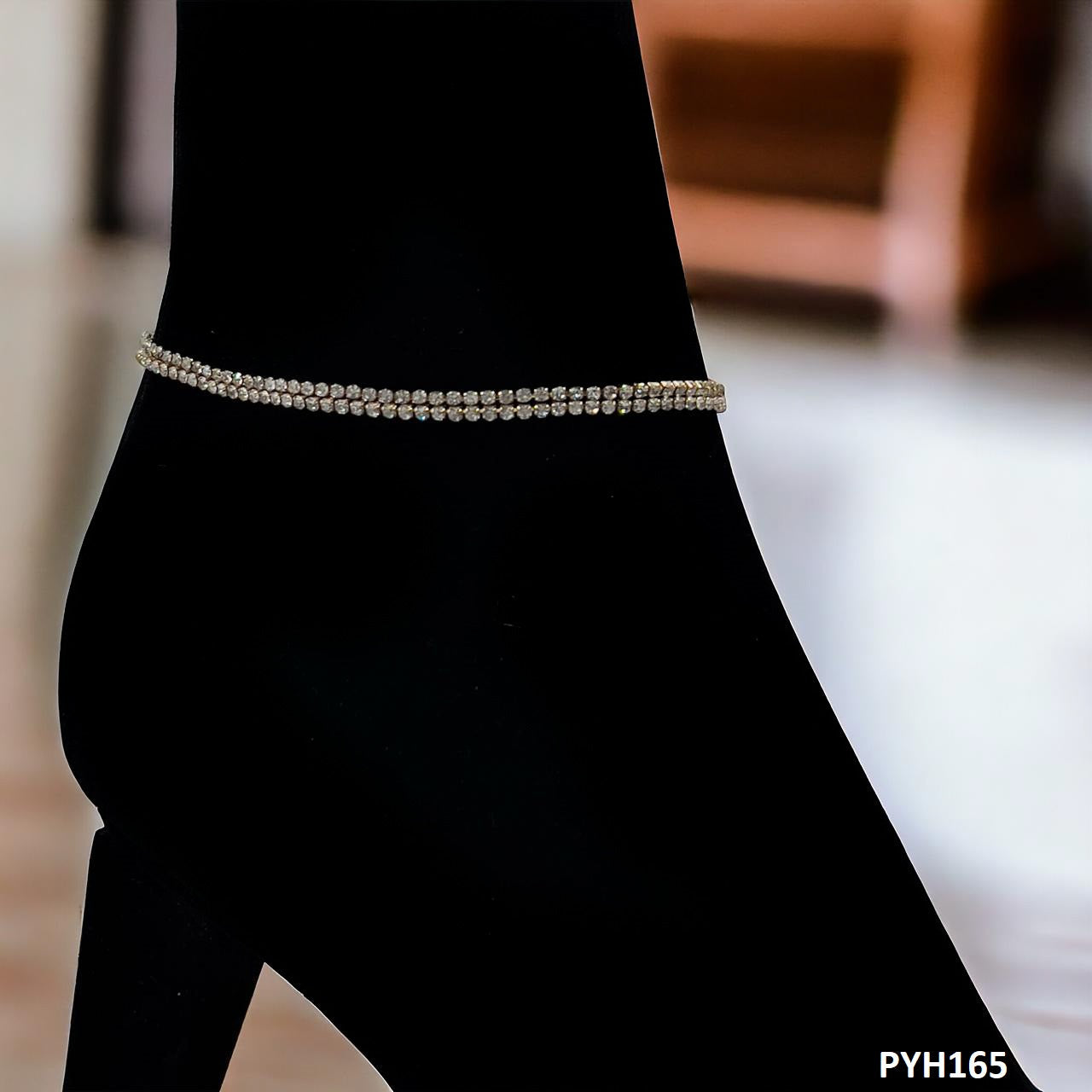 PYH165 XHF Square Double Anklet Single- PYH