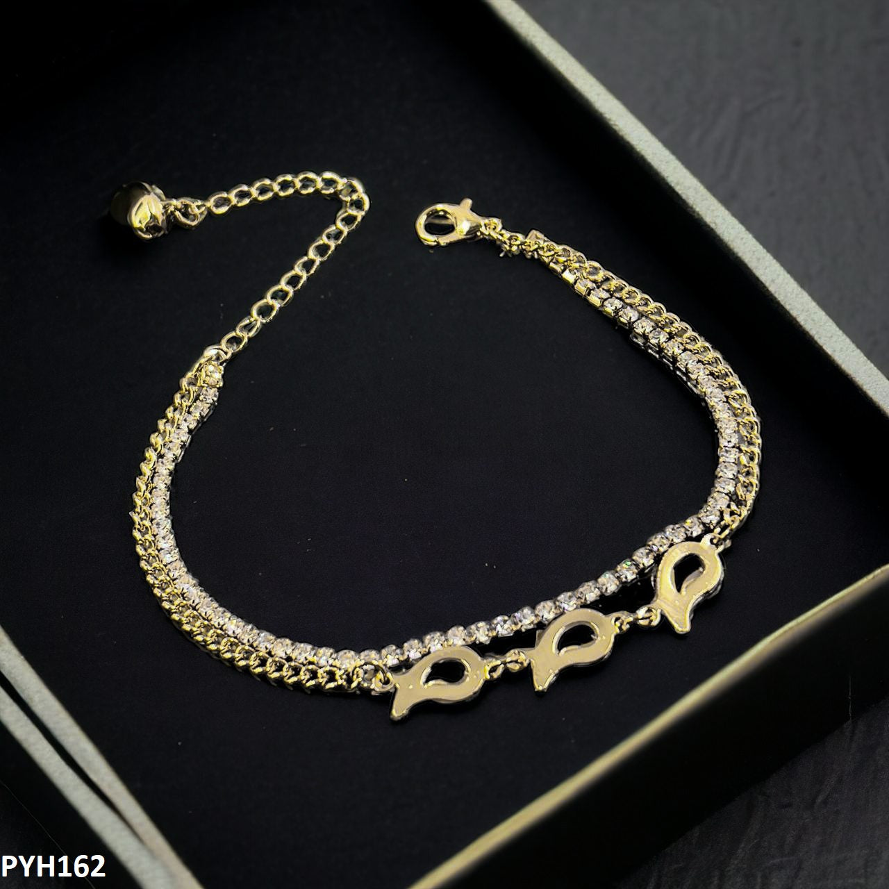PYH162 XHF Imp Double Chain Anklet Single- PYH