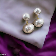 CEDH508 RHJ Round Pearl Drop Earrings Pair  - CEDH