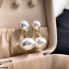 CEDH508 RHJ Round Pearl Drop Earrings Pair  - CEDH