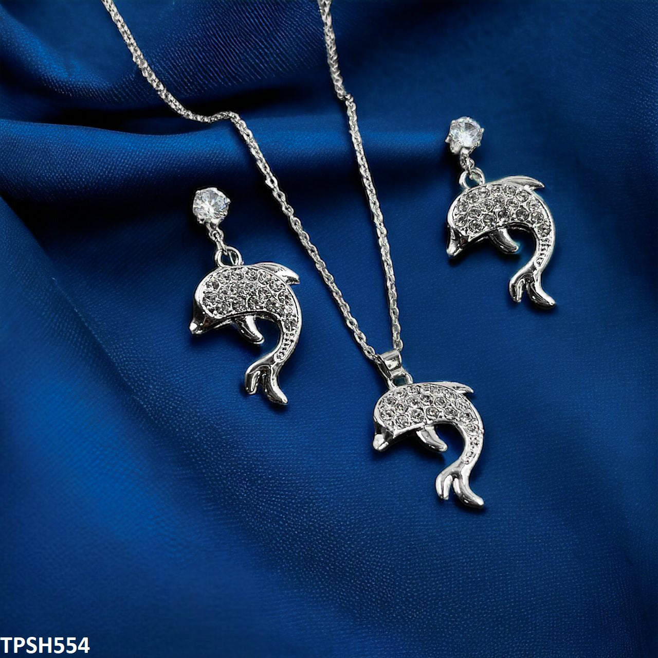 TPSH554 GCQ Dolphin Pendent Set - TPSH