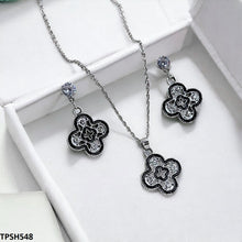 TPSH548 GCQ Clover Pendent Set - TPSH