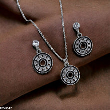 TPSH547 GCQ Round/Coin Pendent Set - TPSH