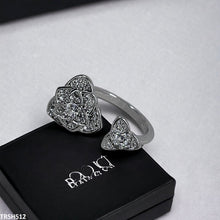 TRSH512 CJD Imp Open Flower Ring Adjustable- TRSH