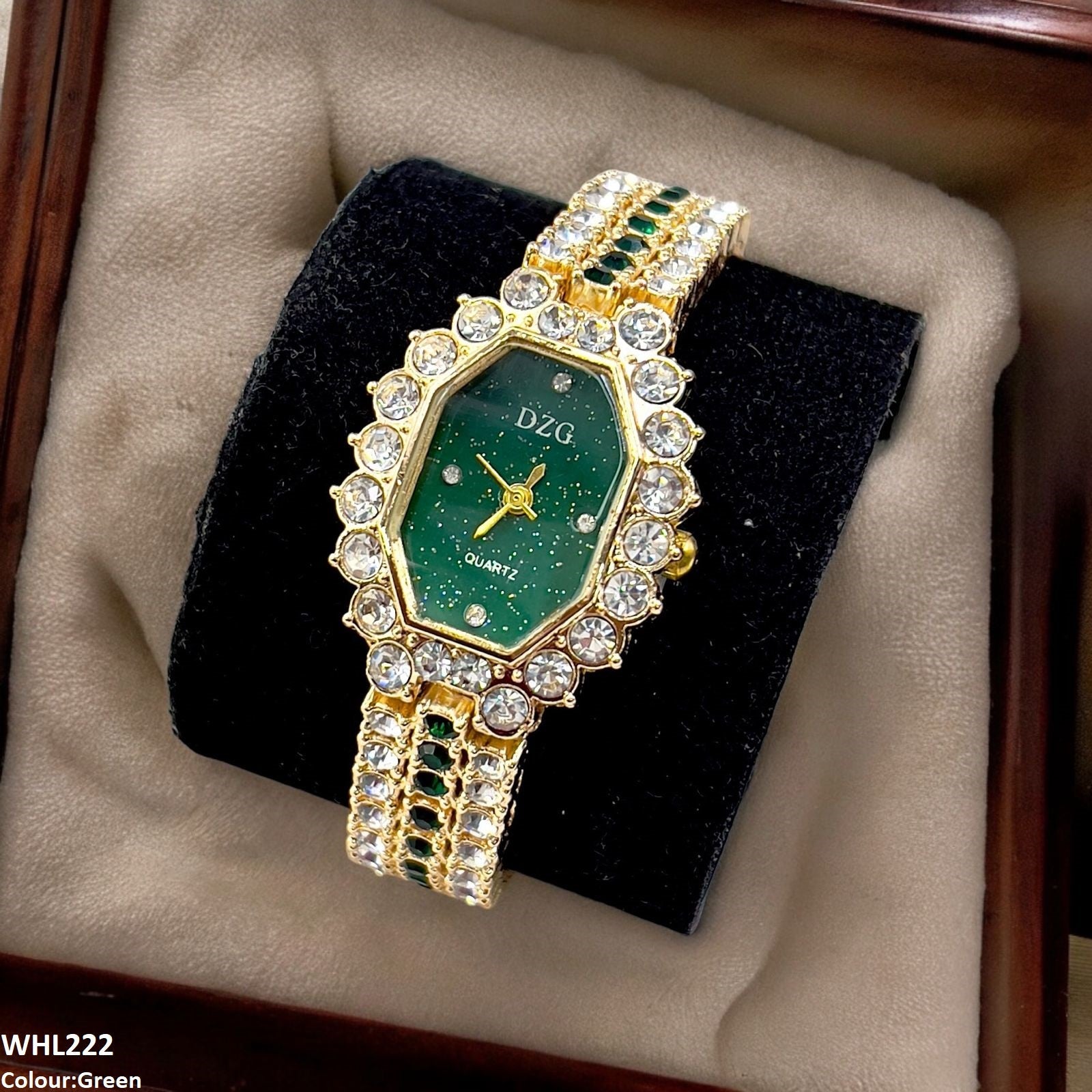 WHL222 CHY Three Layered Circle Strap Watch - WHL