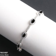 TBCH387  WKO Blue Oval Join Bracelet Adjustable - TBCH