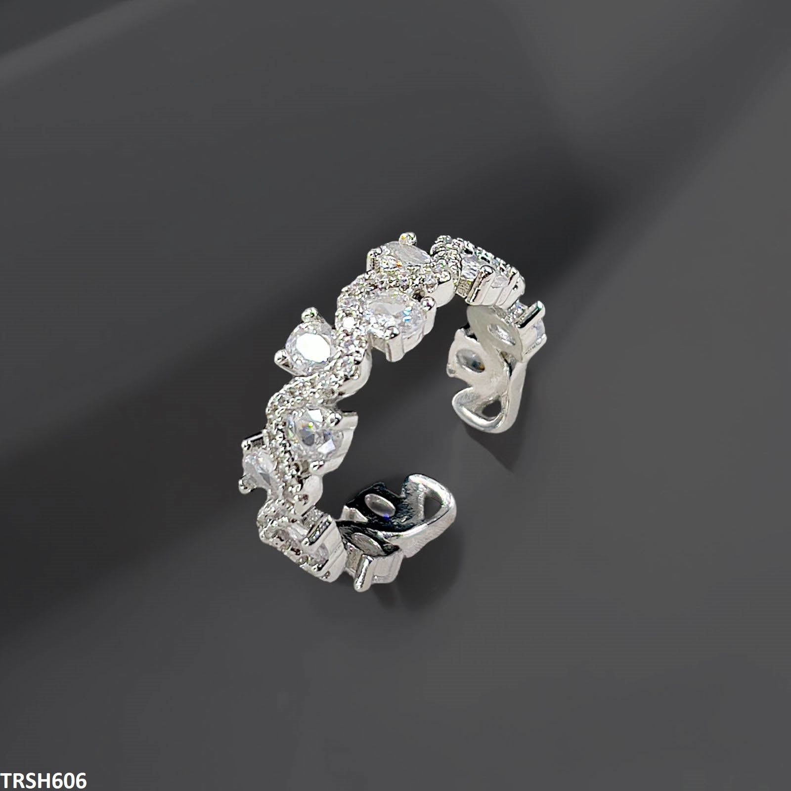 TRSH606 SJS Oval Stone Ring Adjustable - TRSH