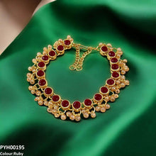 PYH00195 FRN Round Pearl Drop Single Anklet - PYH