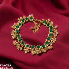 PYH00195 FRN Round Pearl Drop Single Anklet - PYH