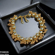 PYH00195 FRN Round Pearl Drop Single Anklet - PYH