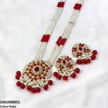 CMLH00051 SDQ Round Pearl Drop Mala Set - CMLH