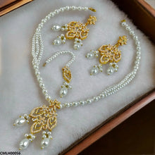 CMLH00056 MZM Flower Pearl Drop Mala Set - CMLH