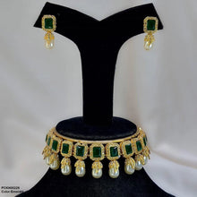 PCKH00229 SDQ Rectangle Pearl Choker Set -  PCKH