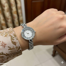 WHL00281 ZWA Round Rhinestone Bezel Dial Watch - WHL