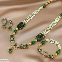 CMLH00069 SDQ Flower Tear Drop Mala Set - CMLH