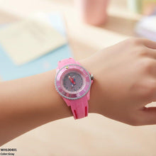 WHL00401 IWA Round Red Dial Stone Kid's Watch  - WHL