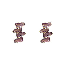 CETH387 YQG 4 Baguette Joint Stud Tops Pair - CETH