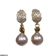 CEDH00730 YHC Round Pearl Drop Earrings - CEDH