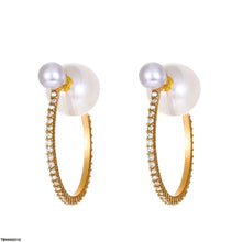 TEHH00519 YHC Pearl Round Hoops Pair - TEHH