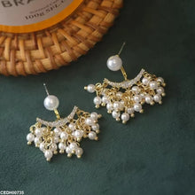 CEDH00735 YHC Crown Pearl Drop Earrings - CEDH