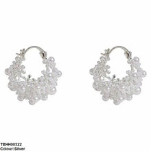 TEHH00522  YHC Round Pearl Hoops Pair - TEHH