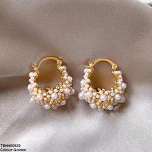 TEHH00522  YHC Round Pearl Hoops Pair - TEHH