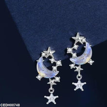 CEDH00748 YHC Moon Star Drop Earrings - CEDH