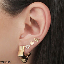 TEFH113 QWN Heart Star Ear Cuff Single -TEFH