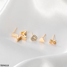 TEFH113 QWN Heart Star Ear Cuff Single -TEFH