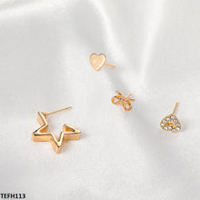 TEFH113 QWN Heart Star Ear Cuff Single -TEFH