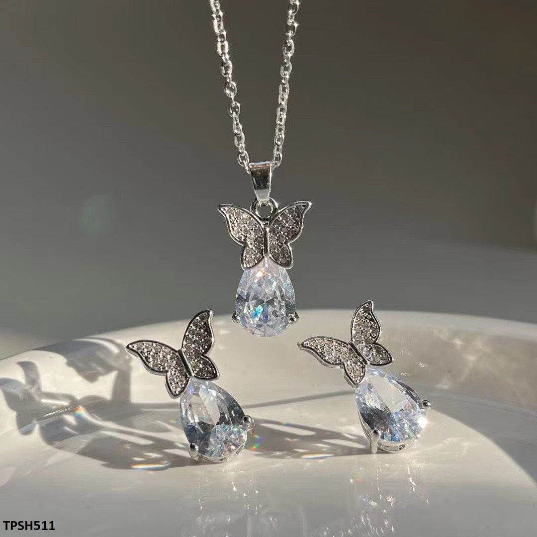 TPSH511 QWN Butterfly Pendent Set - CPSH