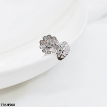 TRSH508 CJD Open Flower/Leaf Ring Adjustable- TRSH
