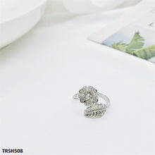 TRSH508 CJD Open Flower/Leaf Ring Adjustable- TRSH