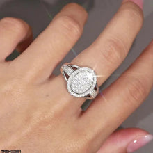 TRSH00881 KYC Oval ZIRCON Stone Ring - TRSH