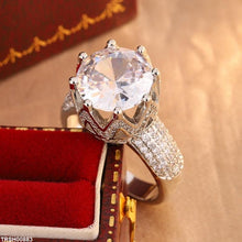 TRSH00883 KYC Round Cut Crown ZIRCON Ring - TRSH