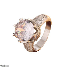 TRSH00883 KYC Round Cut Crown ZIRCON Ring - TRSH