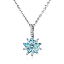 TPSH00948 WKO Stainless Steel Marquise Flower Zircon Pendant - TPSH