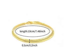 TBCH00666 WKO Wave Link Chain Bracelet - TBCH
