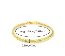 TBCH00666 WKO Wave Link Chain Bracelet - TBCH