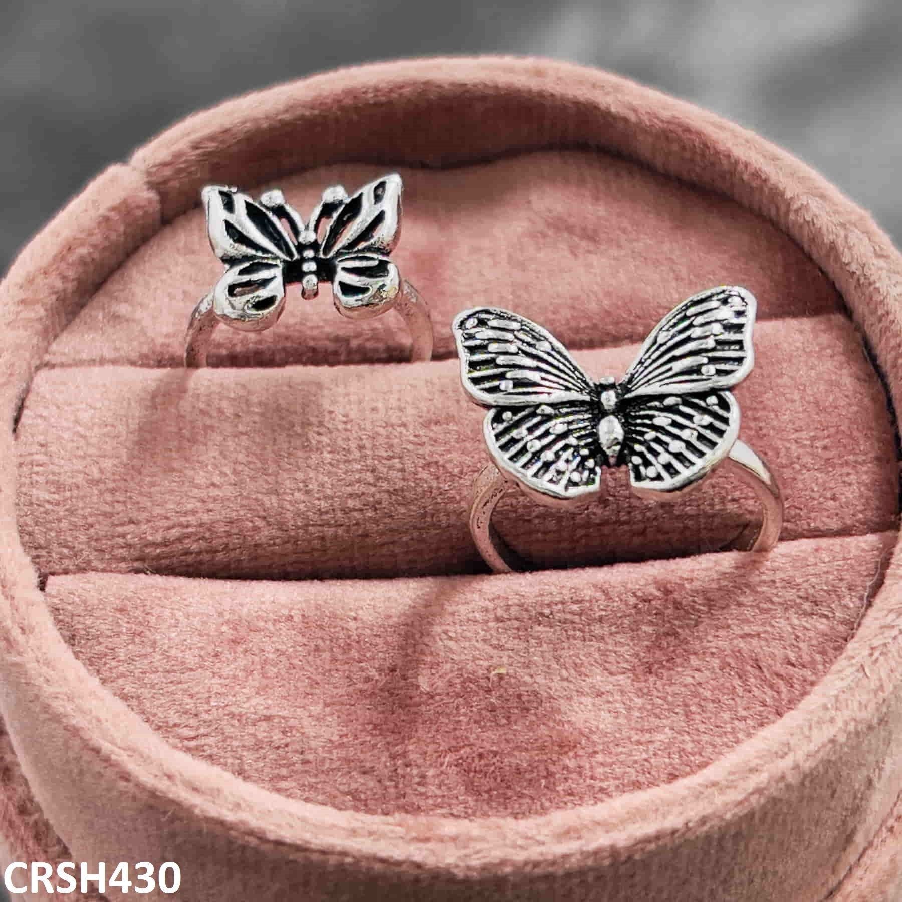CRSH430 LSH 2 Butterfly Rings Adjustable - CRSH