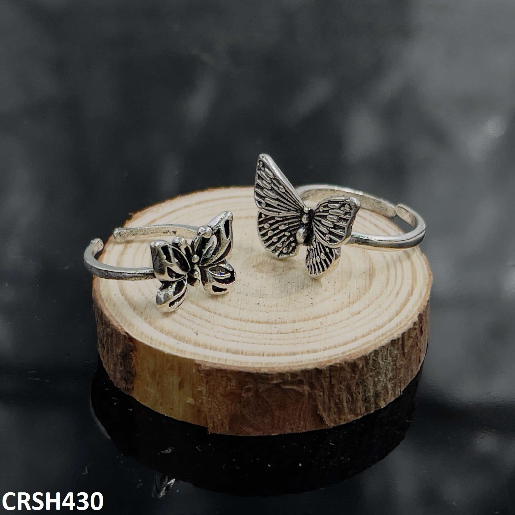 CRSH430 LSH 2 Butterfly Rings Adjustable - CRSH