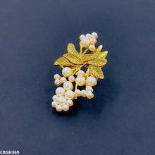 CRGH369 ZLX Leaf n Pearl Ring Adjustable - CRGH